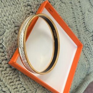 Hermès Gold and Black Bracelet